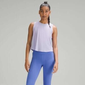 Lululemon Sculpt Cropped Tank Top In Lilac Smoke Size 2